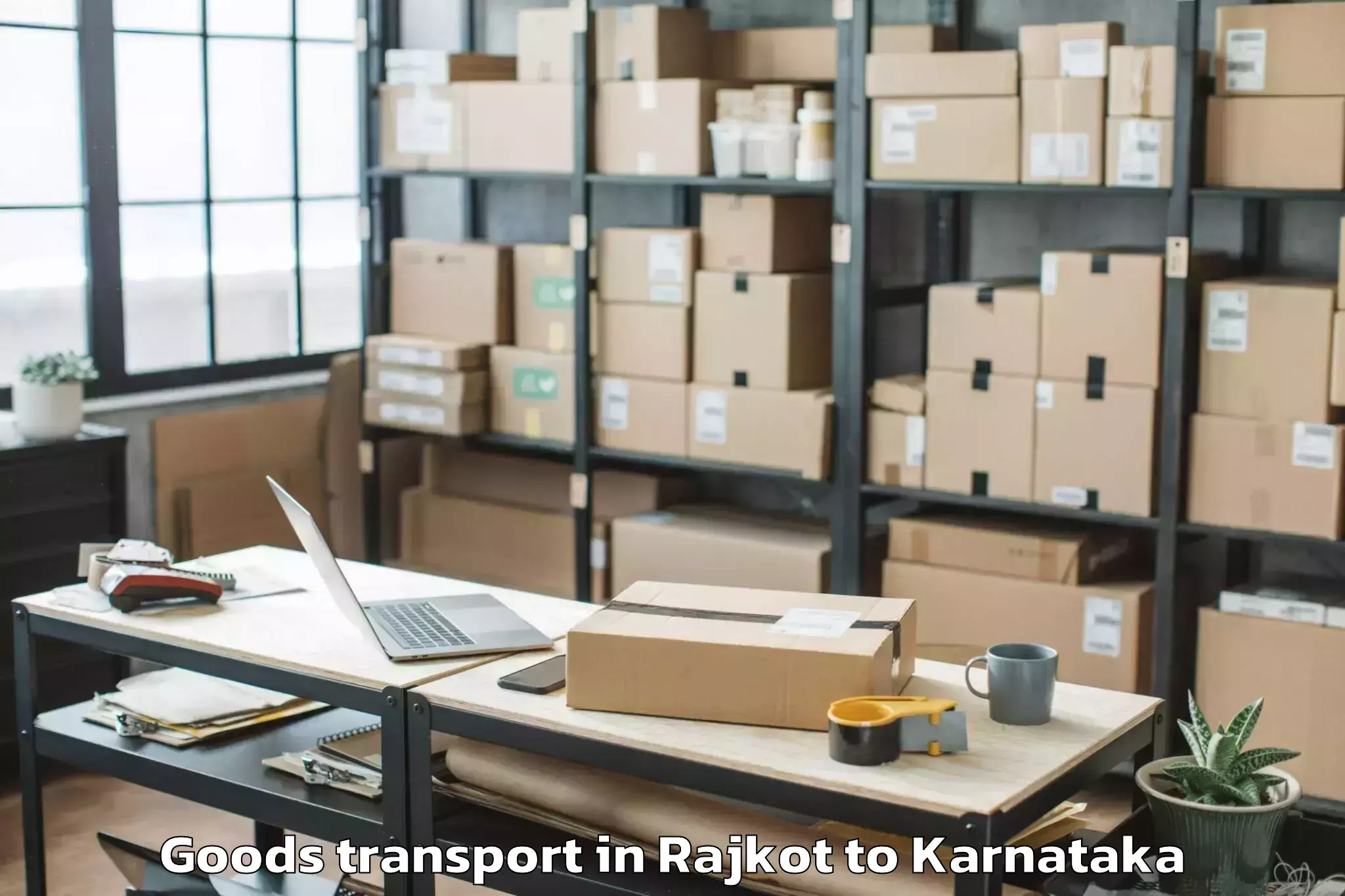 Efficient Rajkot to Heggadadevankote Goods Transport